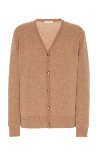 Shop Givenchy Logo-button Cashmere Cardigan In Neutral