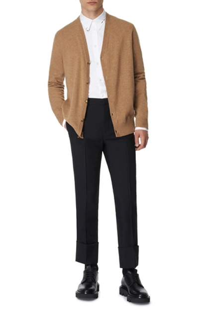 Shop Givenchy Logo-button Cashmere Cardigan In Neutral