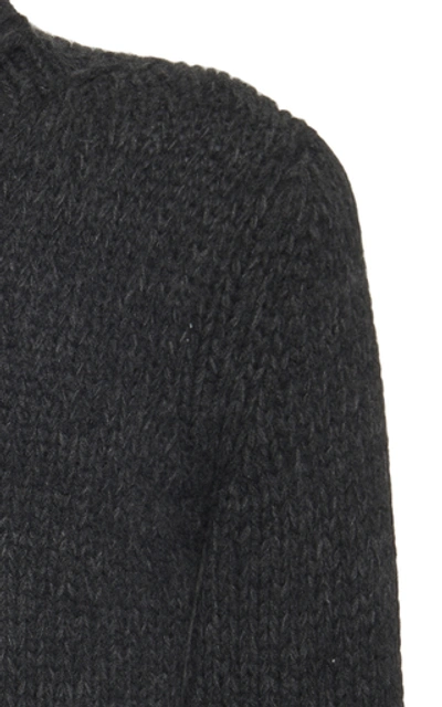 Shop Ralph Lauren Mouline Cashmere Sweater In Grey
