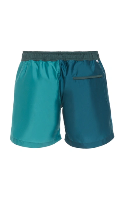 Shop Thorsun Color-block Shell Swim Shorts In Blue