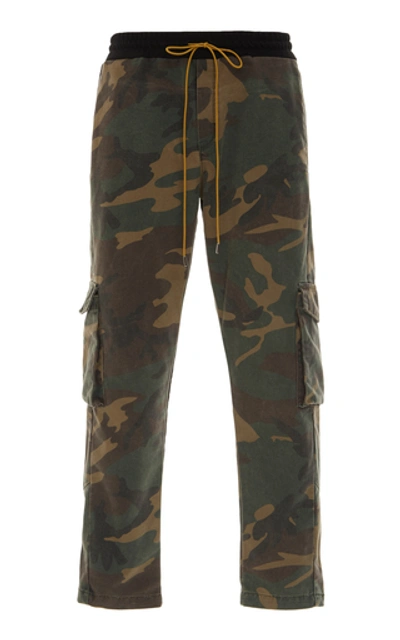 Shop Rhude Rifle 2 Camouflage Cotton Pants In Print