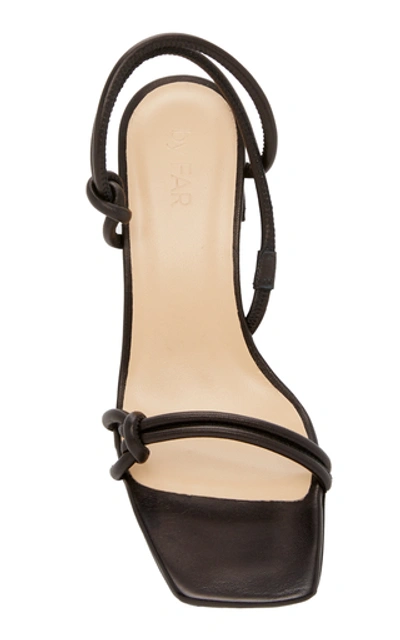 Shop By Far Charlie Leather Sandals In Black