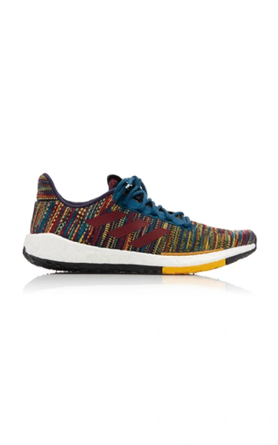 Shop Adidas X Missoni Pulseboost Hd Knit Low-top Sneakers In Yellow