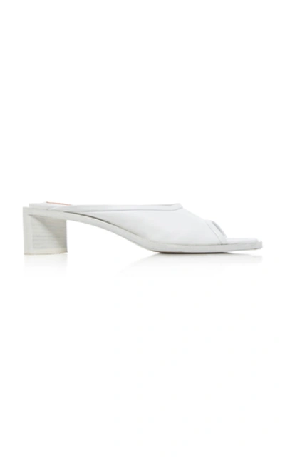 Shop Acne Studios Open-toe Leather Sandals In White