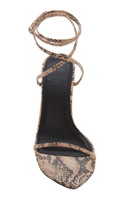 Shop Isabel Marant Aridee Snake-effect Leather Sandals In Animal