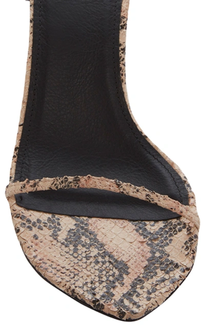 Shop Isabel Marant Aridee Snake-effect Leather Sandals In Animal