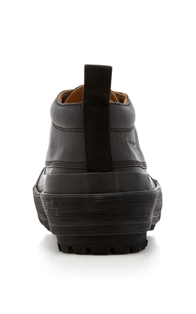 Shop Jacquemus Les Meuniers Leather Ankle Boots In Black