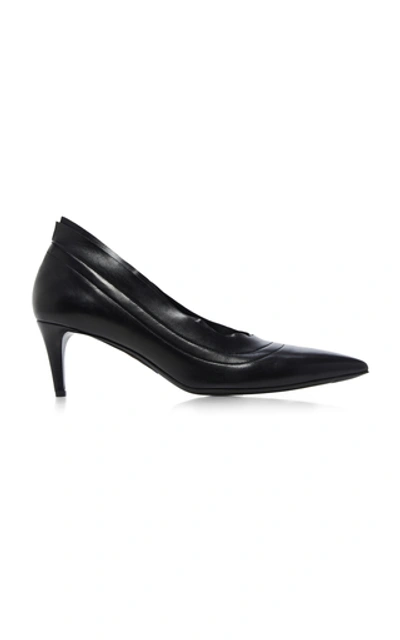 Shop Acne Studios Leather Pumps In Black