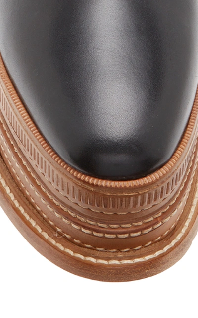 Shop Gabriela Hearst Pereida Platform Leather Oxfords In Black