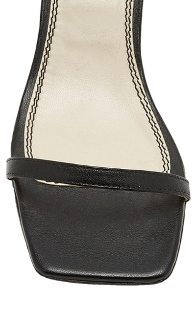 Shop Nicole Saldaã±a Alyssa Leather Sandals In Black