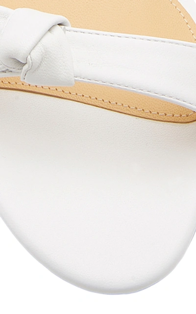 Shop Alexandre Birman Clarita Suede Sandals In White