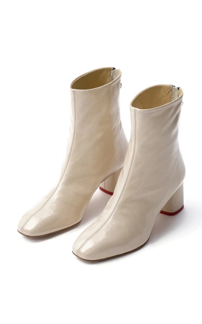 Shop Aeyde Mel Patent Ankle Boots In White