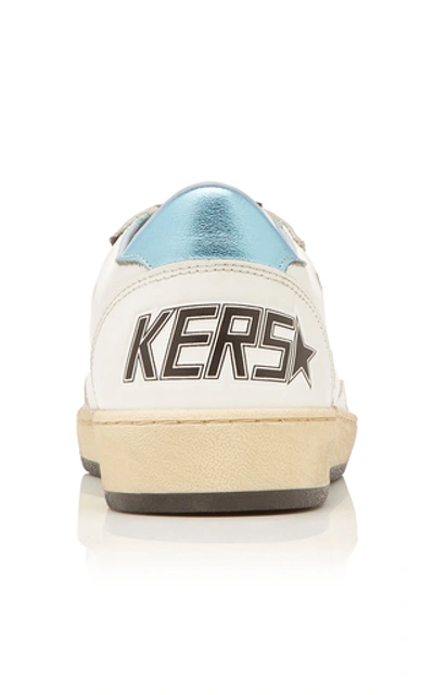 Shop Golden Goose Distressed Leather Sneakers In Multi