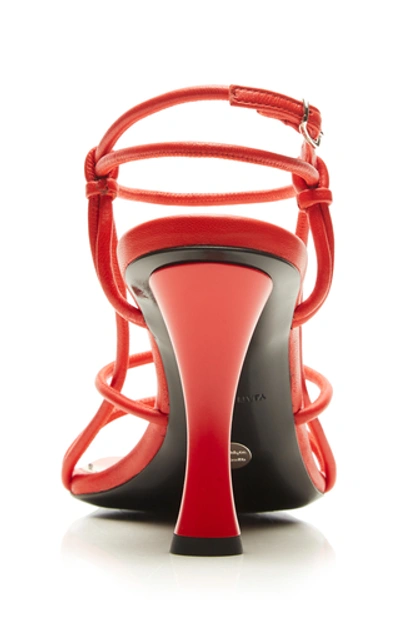 Shop Proenza Schouler Leather Heeled Sandals In Red