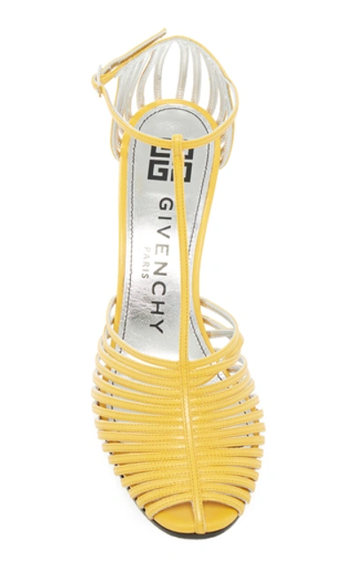 Shop Givenchy Leather Pumps In Yellow