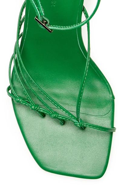 Shop Christopher Esber Valetta Leather Sandals In Green