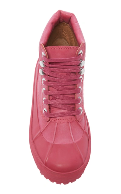 Shop Jacquemus Meuniers Hautes Boots In Pink