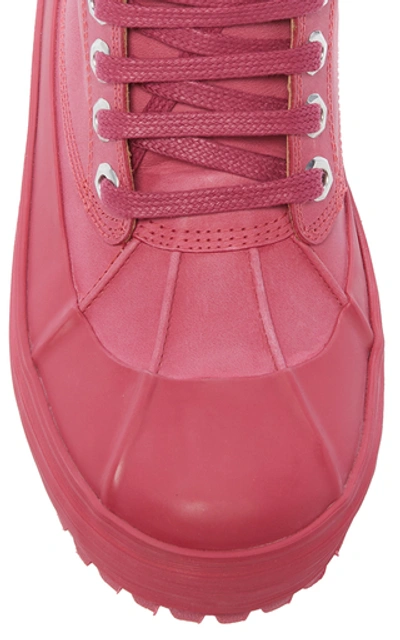 Shop Jacquemus Meuniers Hautes Boots In Pink
