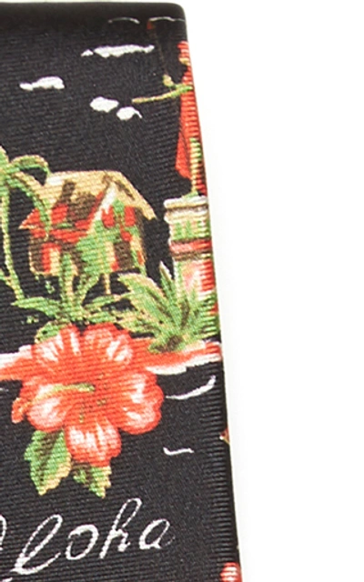 Shop Prada Hawaiia-print Cotton Twill Tie