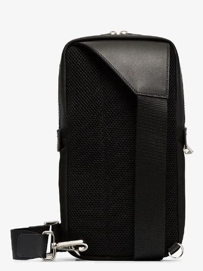 Shop Fendi Black Eyes Leather Belt Bag