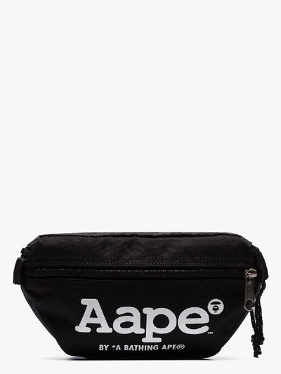 Shop Eastpak X Aape Black Messenger Bag In Grey