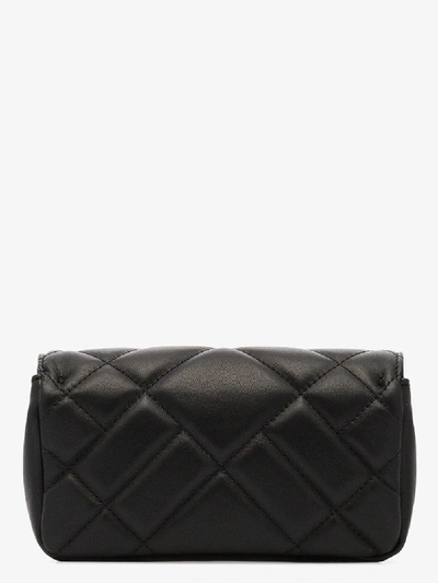 Shop Versace Black Icon Quilted Mini Cross Body Bag