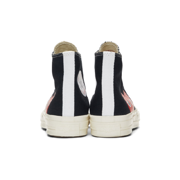 black converse edition half heart chuck 70 high sneakers