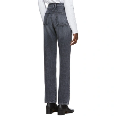 SLVRLAKE SLVRLAKE BLACK LONDON HIGH-RISE STRAIGHT-LEG JEANS 