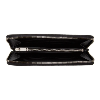 Shop Saint Laurent Black Zip-around Wallet In 1000 Black