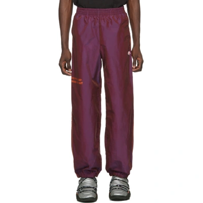 Shop Adidas Originals By Alexander Wang Purple You For E Yeah Exceed The Limit Track Pants In Multi