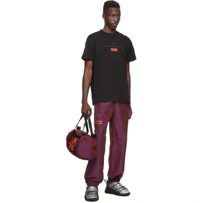 Shop Adidas Originals By Alexander Wang Purple You For E Yeah Exceed The Limit Track Pants In Multi