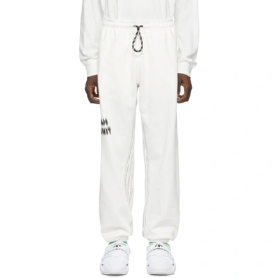 Shop Adidas Originals By Alexander Wang White You For E Yeah Exceed The Limit Lounge Pants