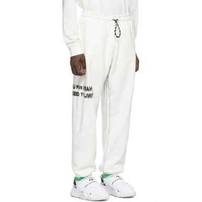 Shop Adidas Originals By Alexander Wang White You For E Yeah Exceed The Limit Lounge Pants