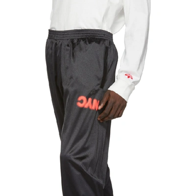 Shop Adidas Originals By Alexander Wang Black Aw Track Pants