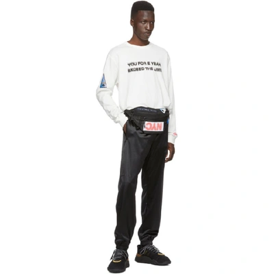 Shop Adidas Originals By Alexander Wang Black Aw Track Pants