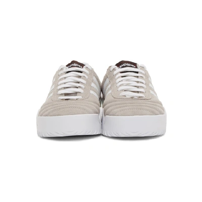 Shop Adidas Originals By Alexander Wang Taupe B-ball Soccer Trainers In Clear Granite