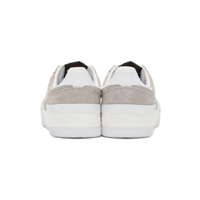Shop Adidas Originals By Alexander Wang Taupe B-ball Soccer Sneakers In Clear Granite