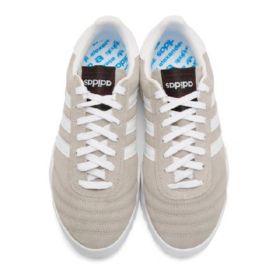 Shop Adidas Originals By Alexander Wang Taupe B-ball Soccer Trainers In Clear Granite