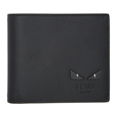 Shop Fendi Black Bag Bugs Bifold Wallet In F0gxn Nero