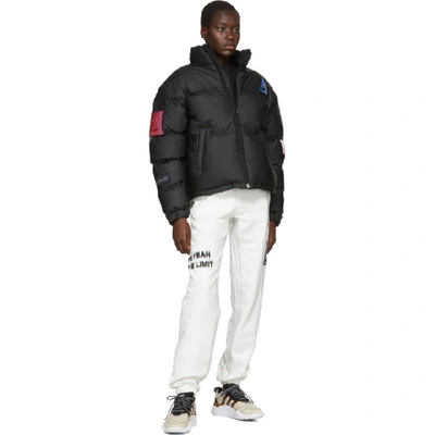 Shop Adidas Originals By Alexander Wang Black Flex2club Puffer Jacket