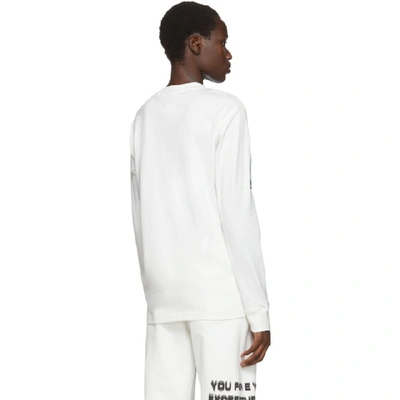 Shop Adidas Originals By Alexander Wang White You For E Yeah Exceed The Limit Long Sleeve T-shirt In Core White
