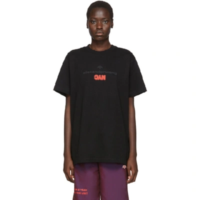 ADIDAS ORIGINALS BY ALEXANDER WANG 黑色“NYC” T 恤