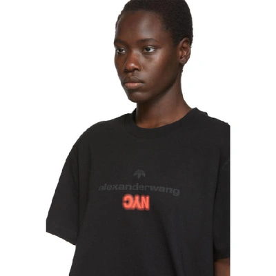 ADIDAS ORIGINALS BY ALEXANDER WANG 黑色“NYC” T 恤