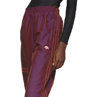 Shop Adidas Originals By Alexander Wang Purple You For E Yeah Exceed The Limit Track Pants In Multi Color
