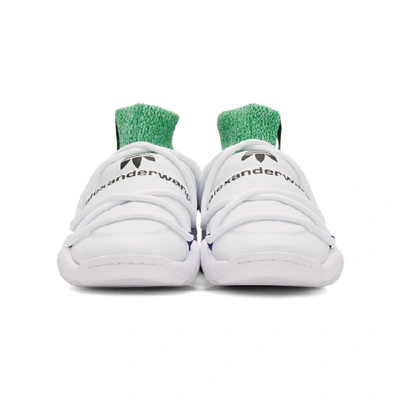 Shop Adidas Originals By Alexander Wang White Puff High-top Sneakers In Whtblkink