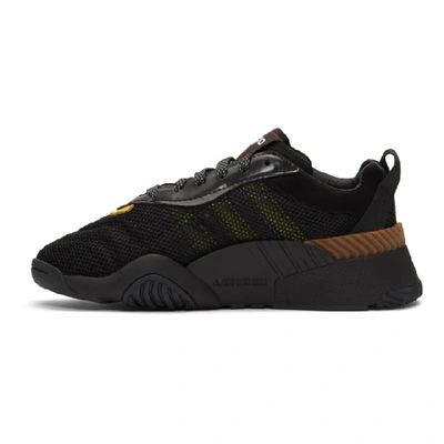 Shop Adidas Originals By Alexander Wang Black Turnout Sneakers In Blkyellbrwn