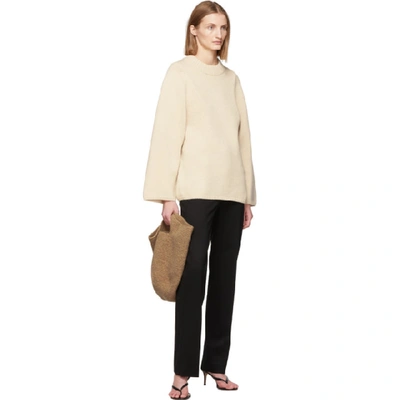 Shop Totême Toteme Off-white Wool Pomy Sweater In 504 Ltbloss