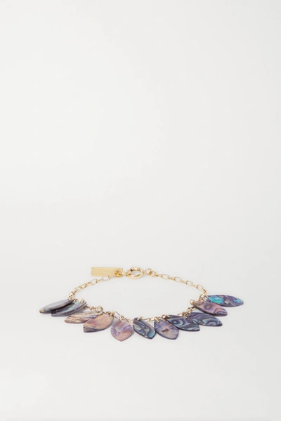 Shop Isabel Marant Ali Gold-tone Shell Bracelet