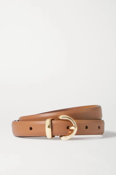 Shop Anderson's Leather Belt In Tan