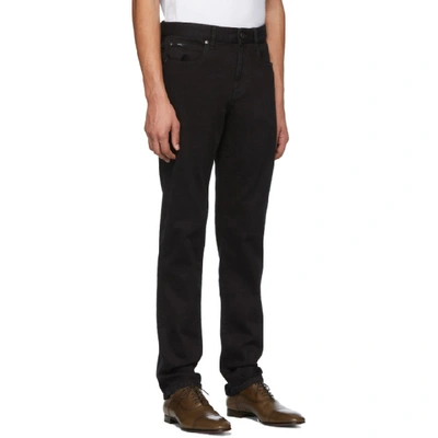 Shop Z Zegna Black Slim Jeans In K09 Black